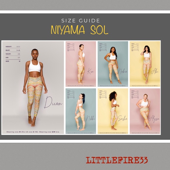 ✨NIYAMA SOL ROSE GOLD STRIPE LEGGINGS NWOT XS - Picture 7 of 8